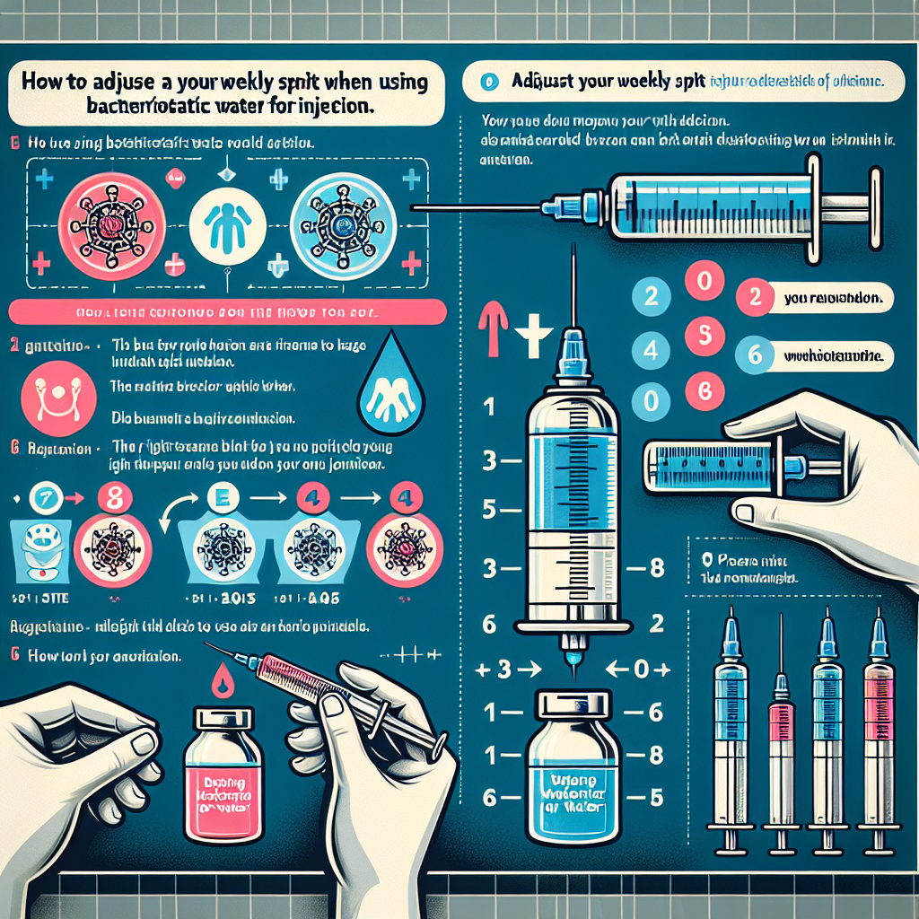Cómo ajustar tu split semanal al usar Agua bacteriostática para inyección Cómo ajustar tu split semanal al usar Agua bacteriostática para inyección